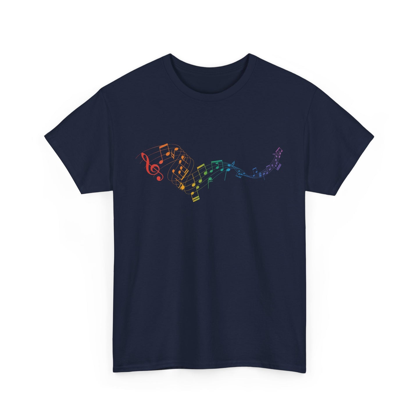 Colorful Music Notes Short Sleeve Tee