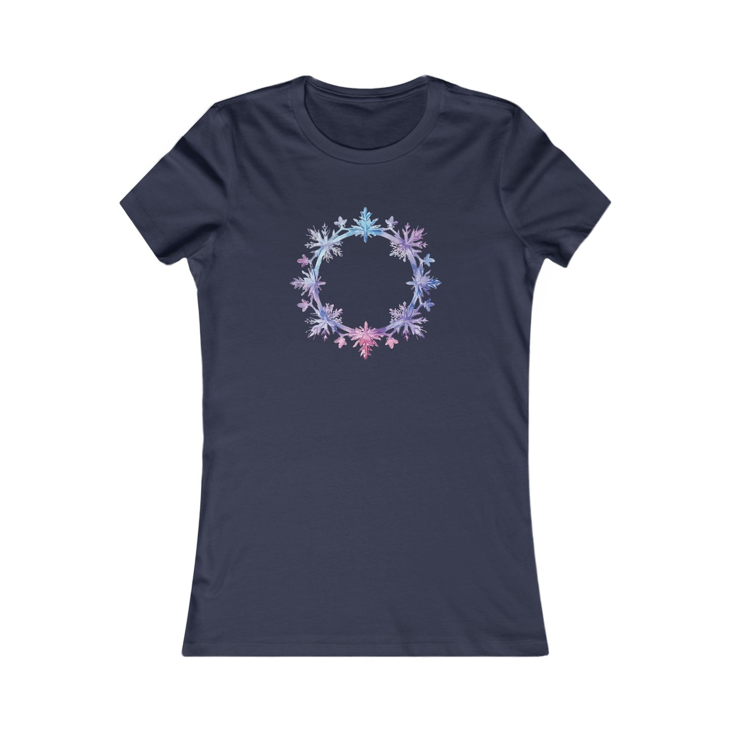 Snowflake Circle Fitted Tee