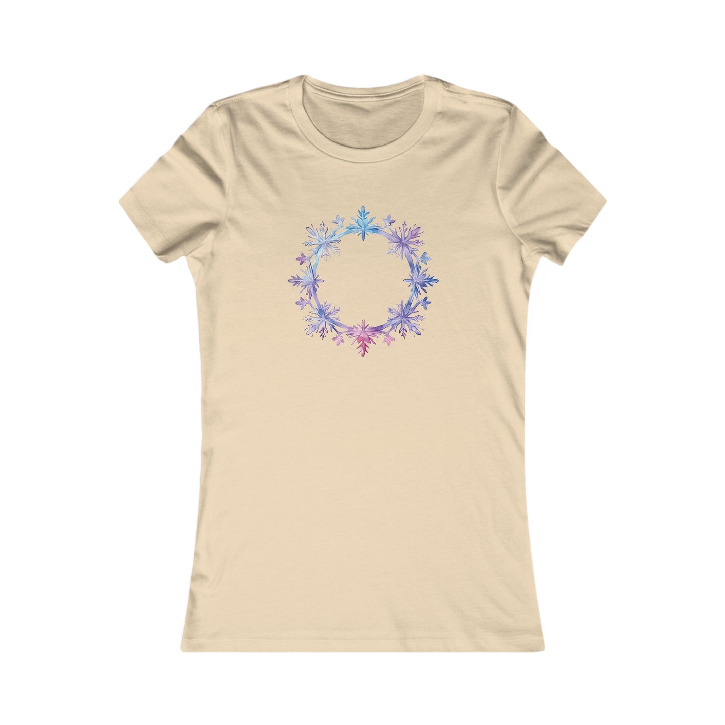 Snowflake Circle Fitted Tee