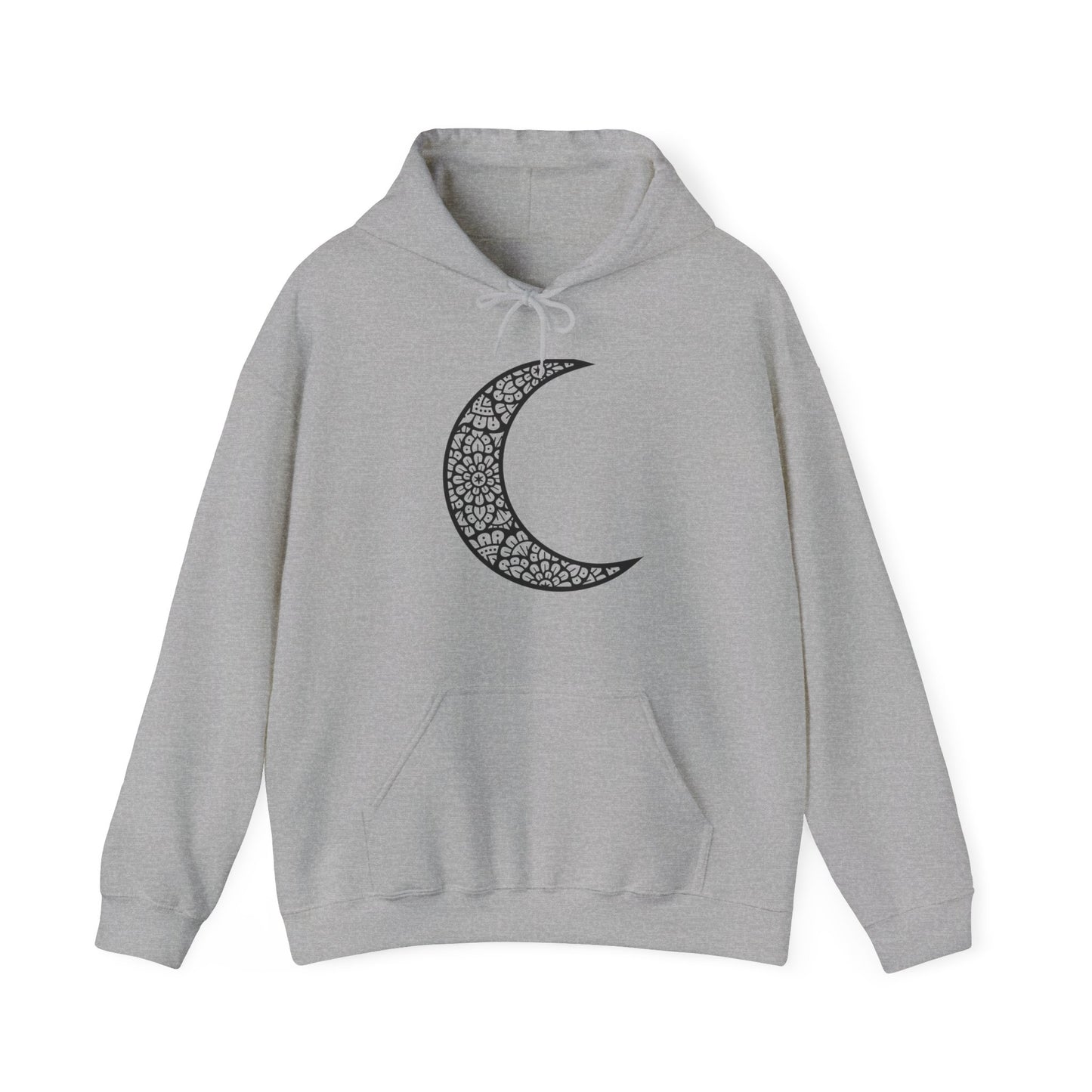 Mandala Moon Hooded Sweatshirt