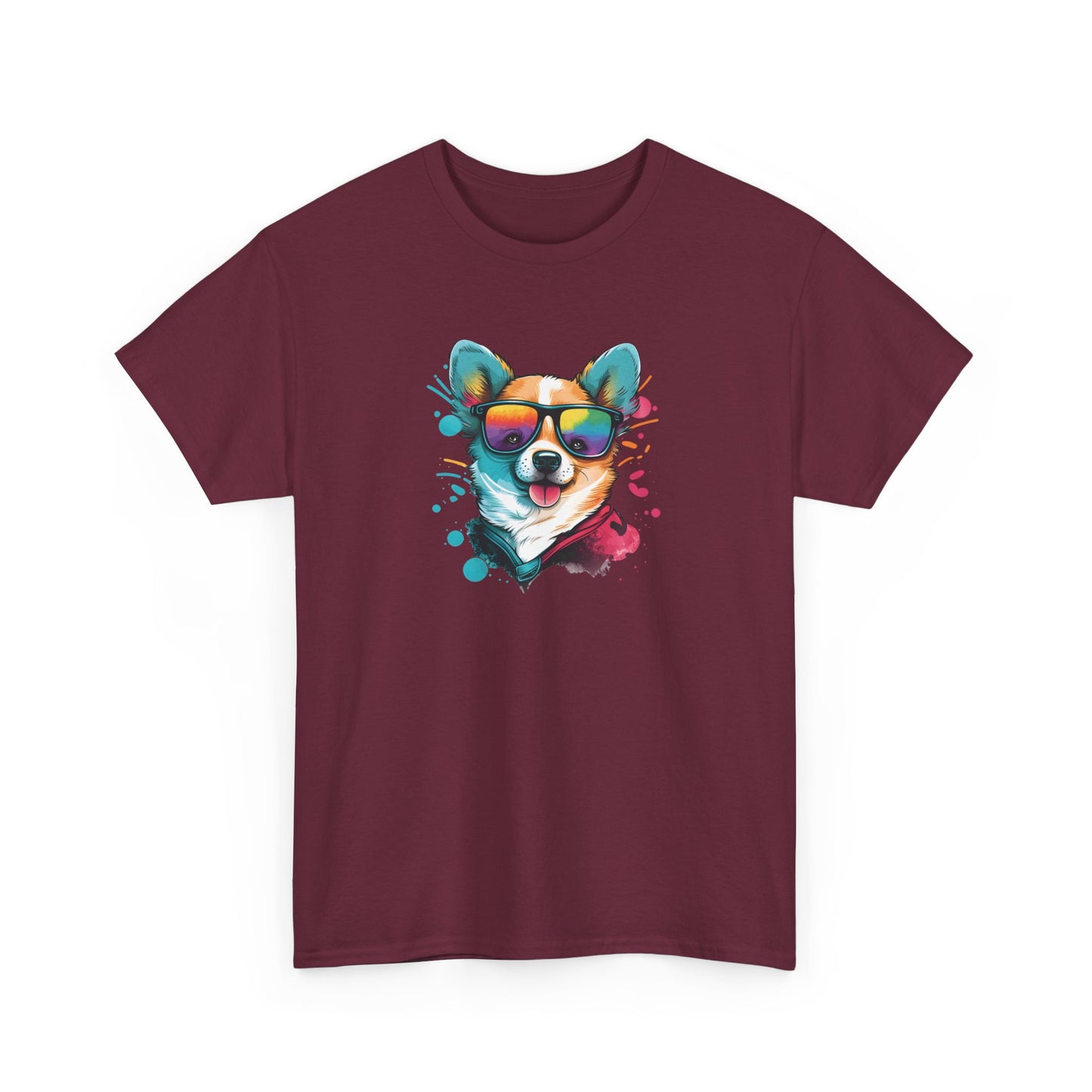 Dog with Sunglasses Short Sleeve Tee 005