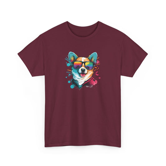 Dog with Sunglasses Short Sleeve Tee 005