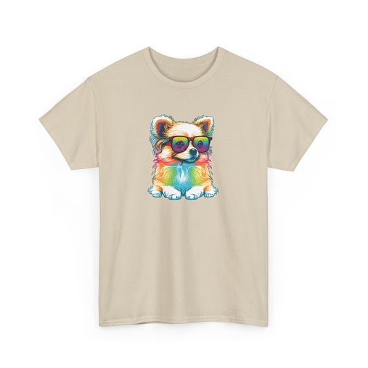 Dog with Sunglasses Short Sleeve Tee 004