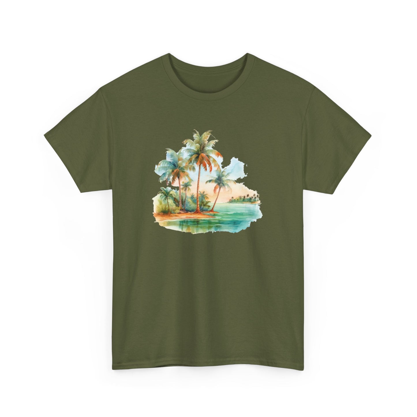 Watercolor Beach Short Sleeve Tee