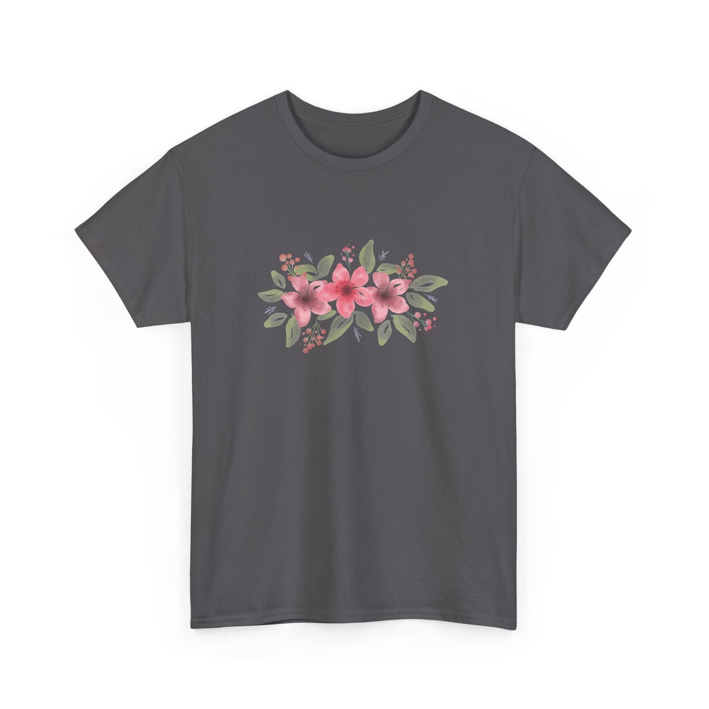 Pink Flowers Short Sleeve Tee