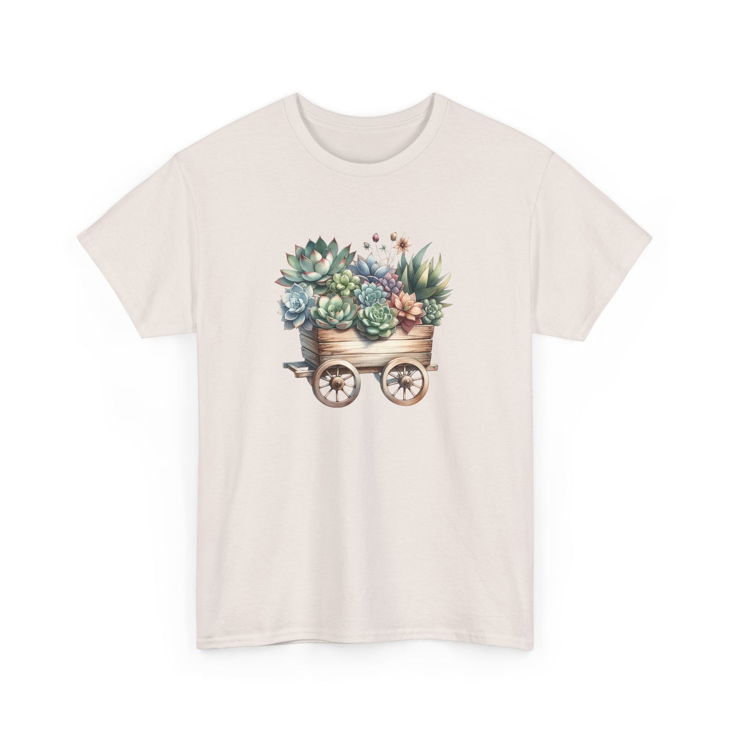 Succulent Wheelbarrow Short Sleeve Tee