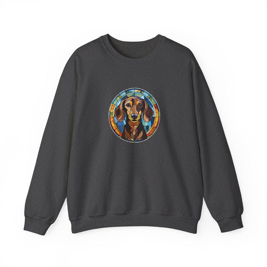 Stained Glass Dachshund Sweatshirt