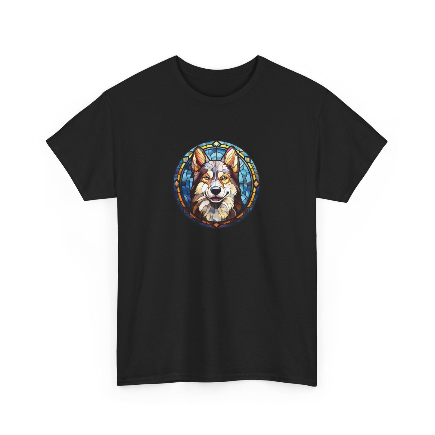 Stained Glass Husky Short Sleeve Tee