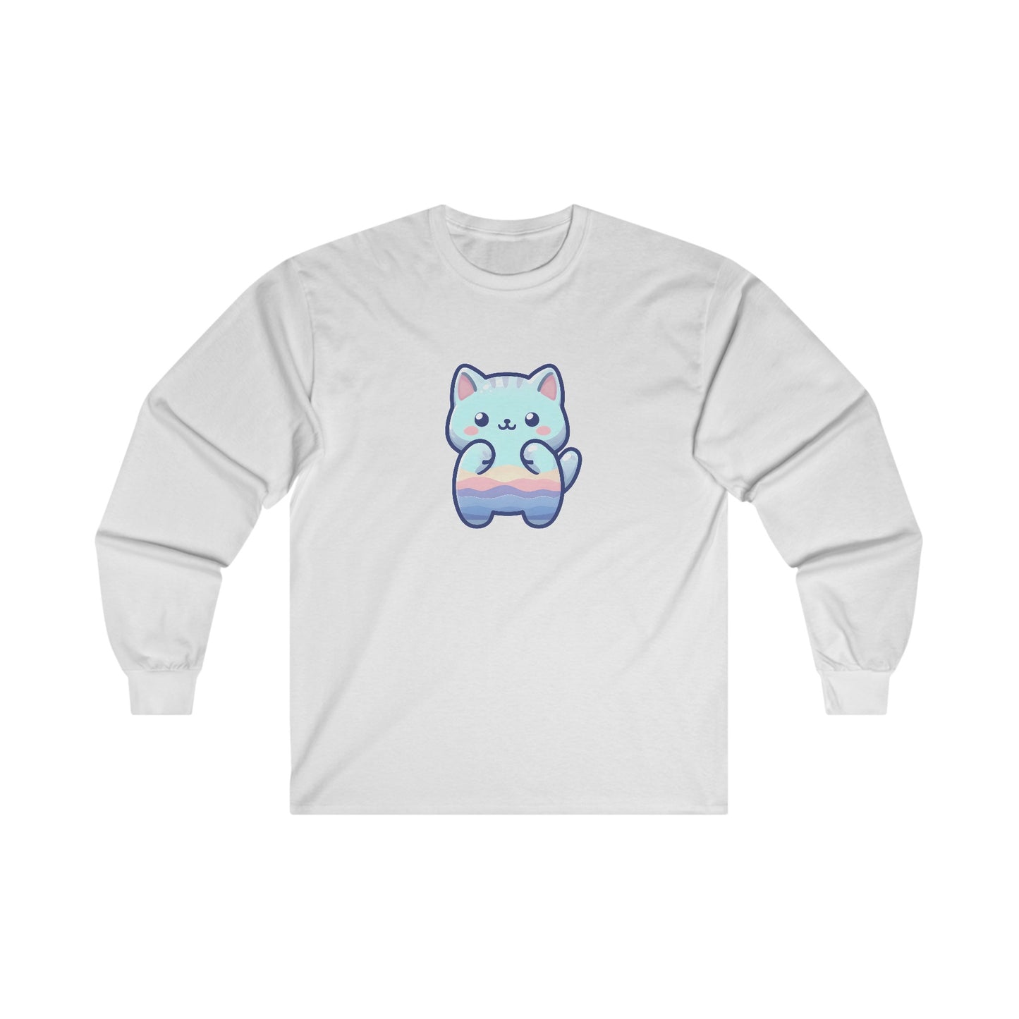 Blue Cat Long Sleeve Tee