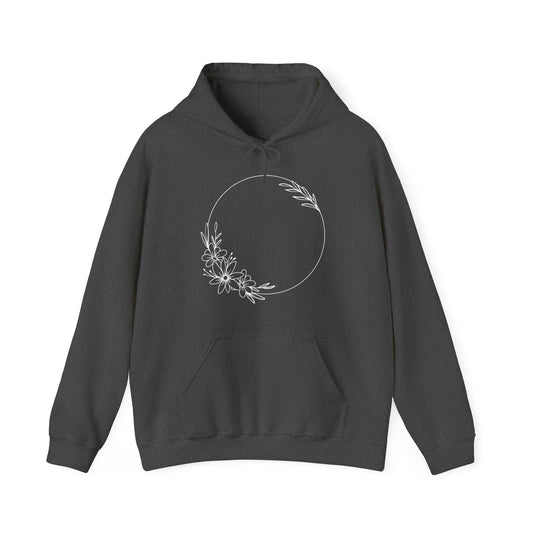 Flower Circle Hooded Sweatshirt