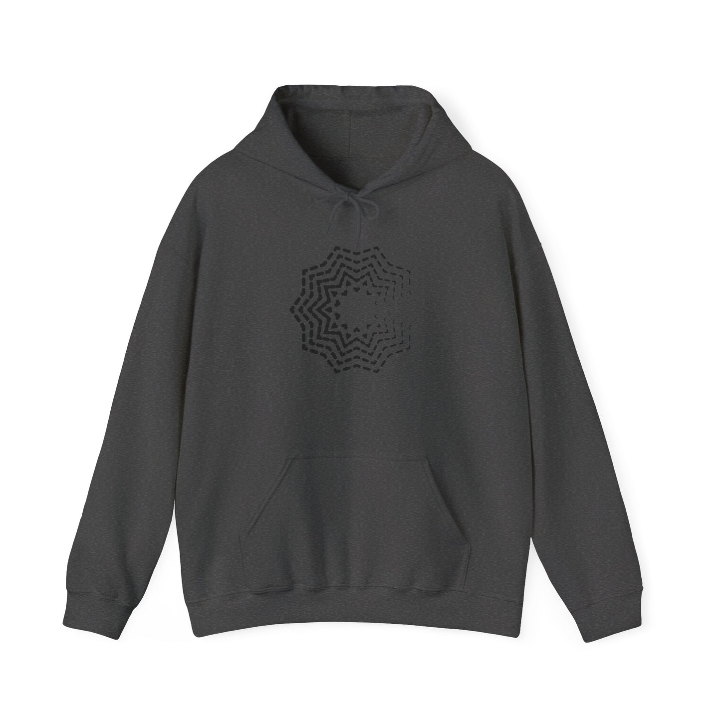 Abstract Star Hooded Sweatshirt