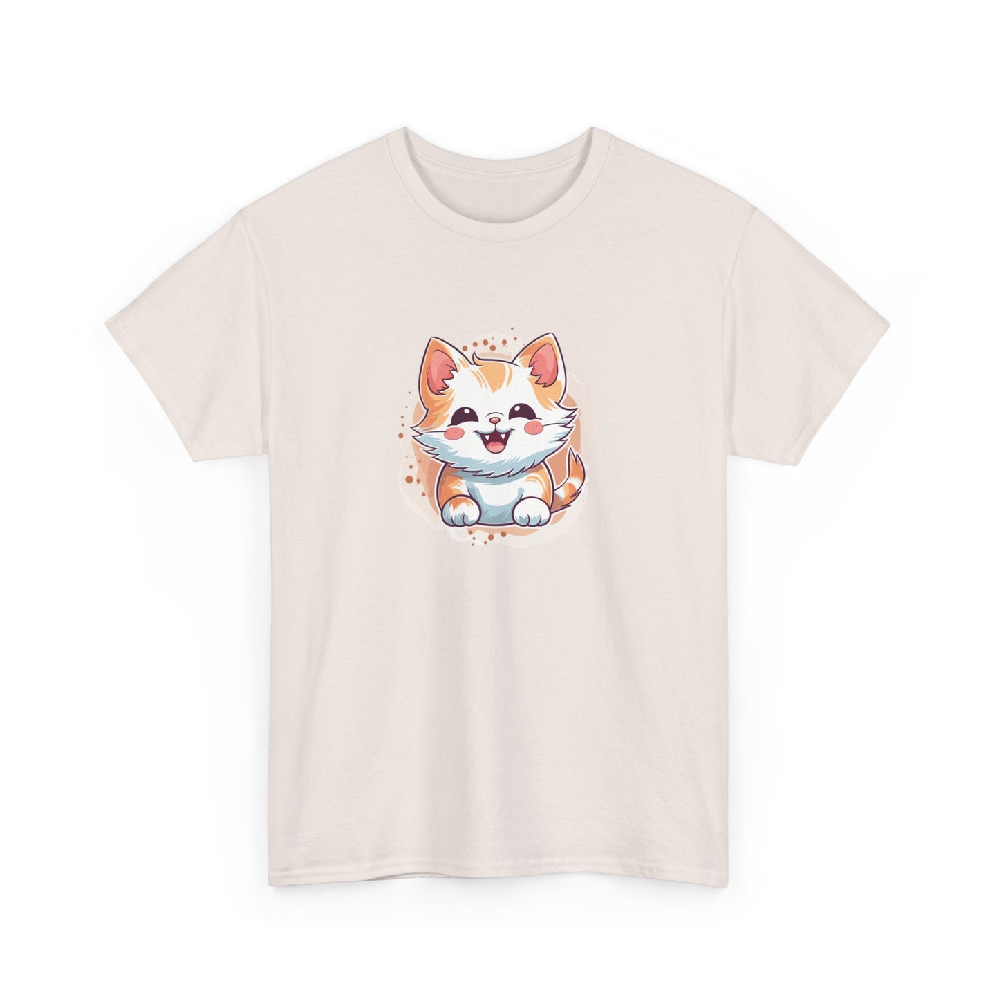 Cute Brown Cat Short Sleeve Tee