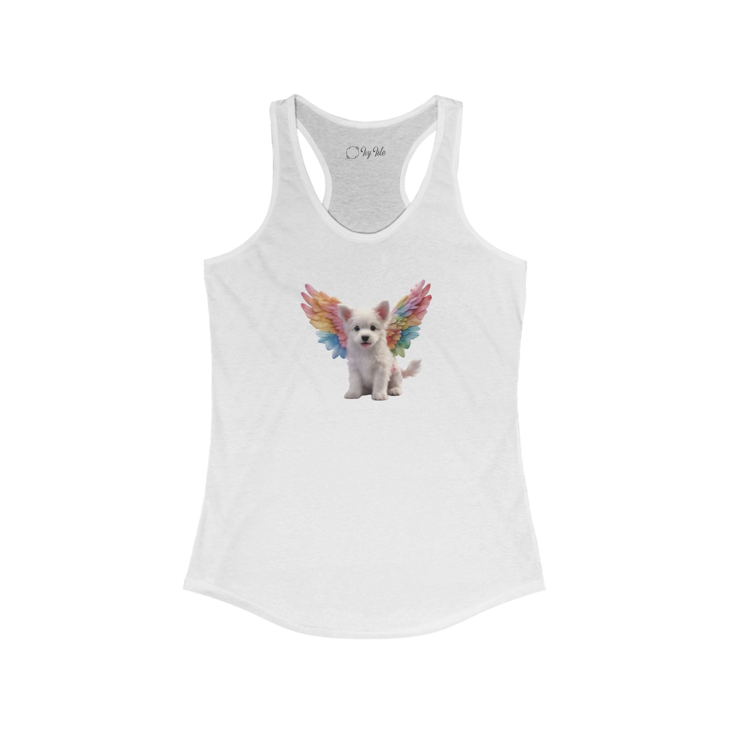 Angel Puppy Racerback Tank 004