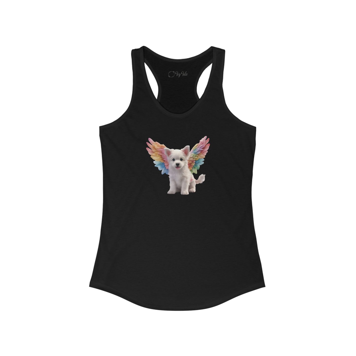 Angel Puppy Racerback Tank 004