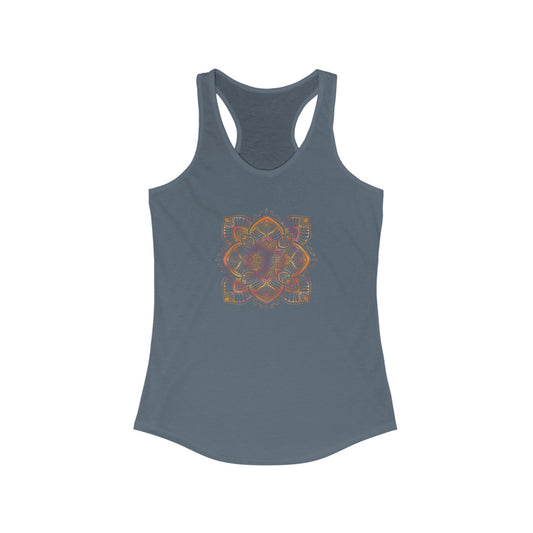 Colorful Mandala Racerback Tank (034)