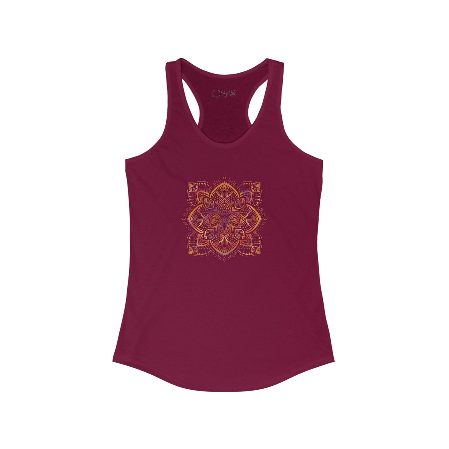 Colorful Mandala Racerback Tank (034)