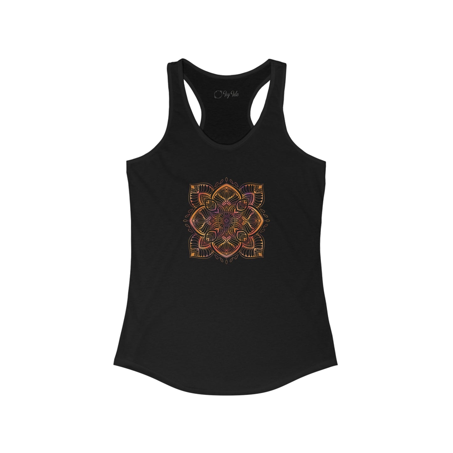 Colorful Mandala Racerback Tank (034)