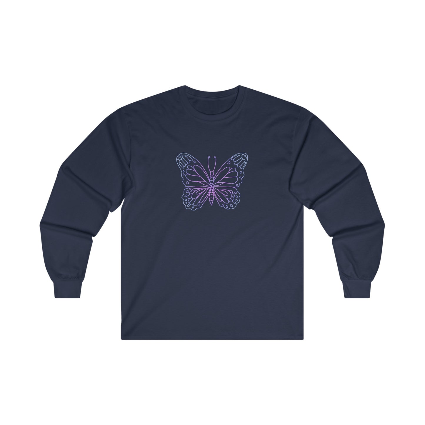 Colorful Butterfly Long Sleeve Tee