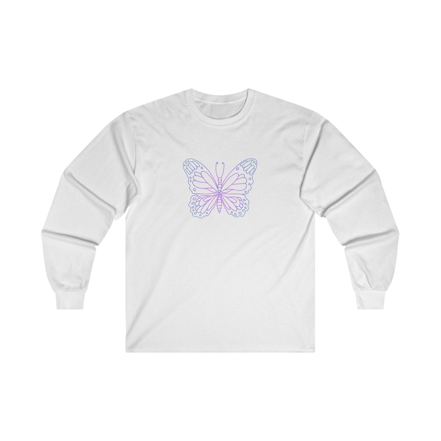 Colorful Butterfly Long Sleeve Tee