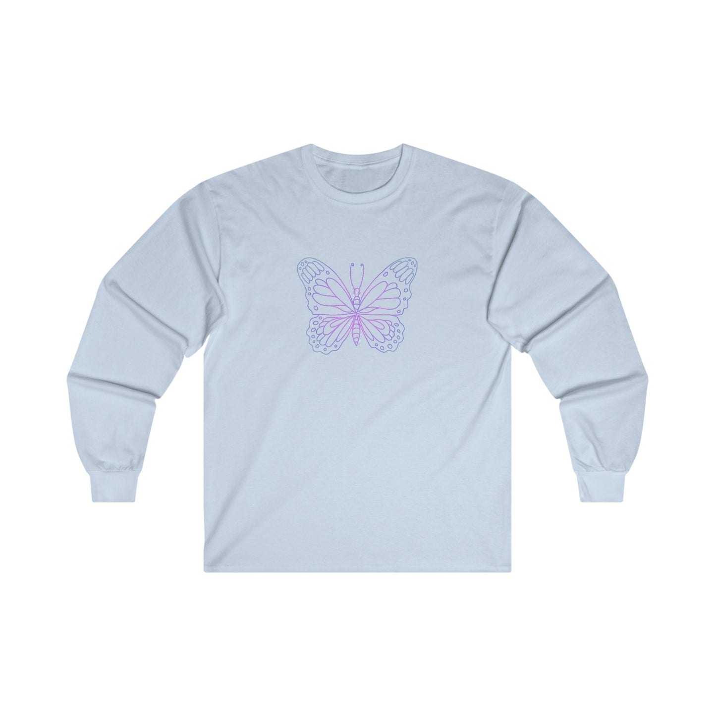 Colorful Butterfly Long Sleeve Tee