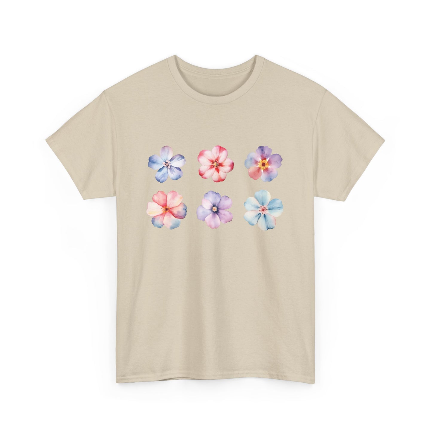 Watercolor Flowers Set Short Sleeve Tee