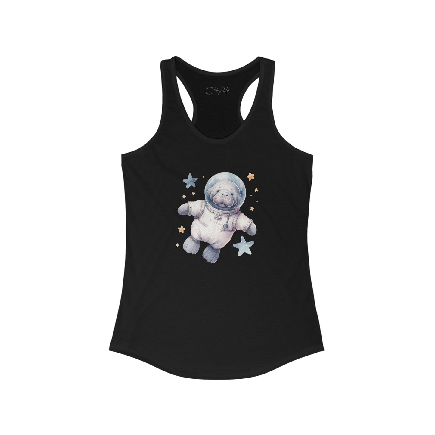 Manatee Astronaut Racerback Tank