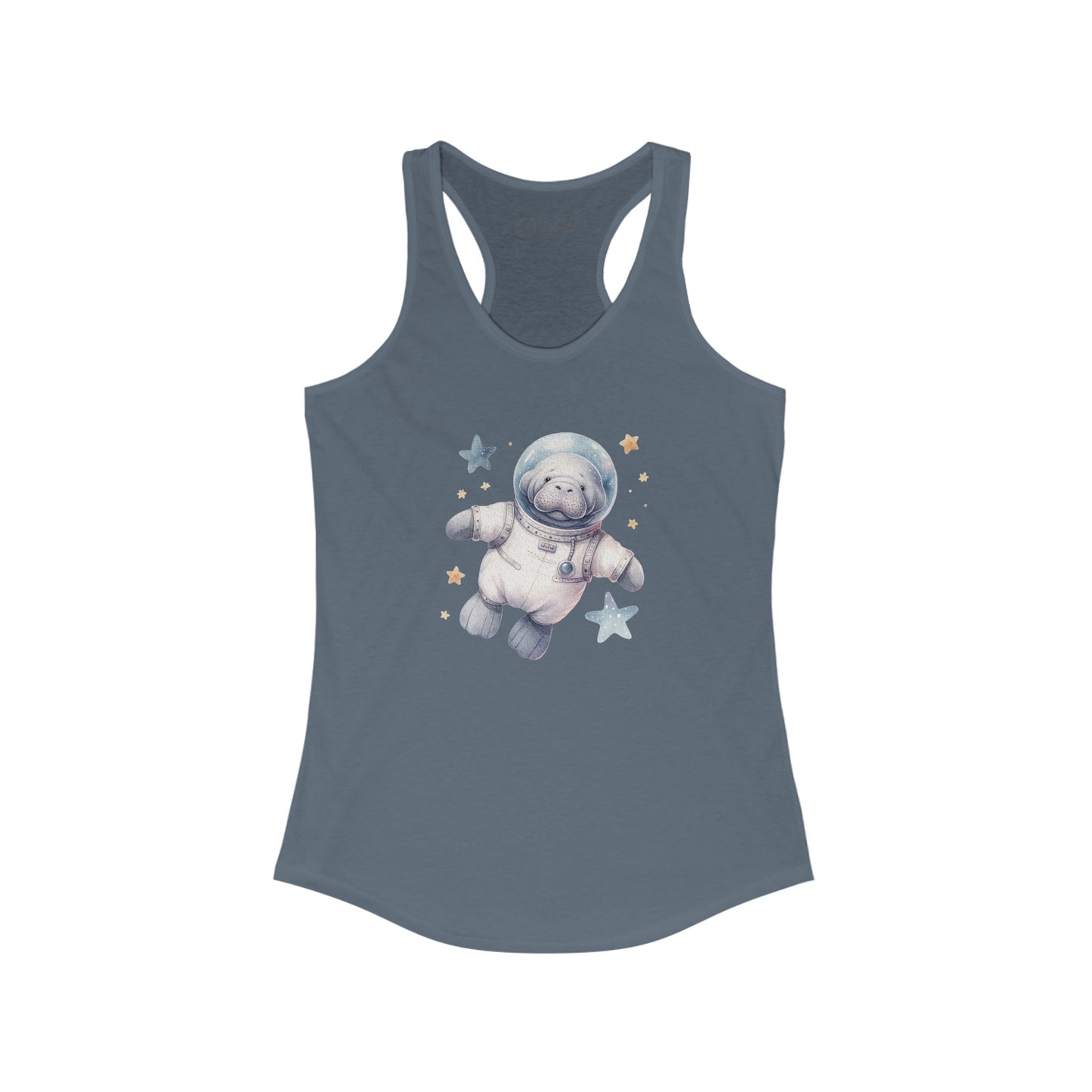 Manatee Astronaut Racerback Tank