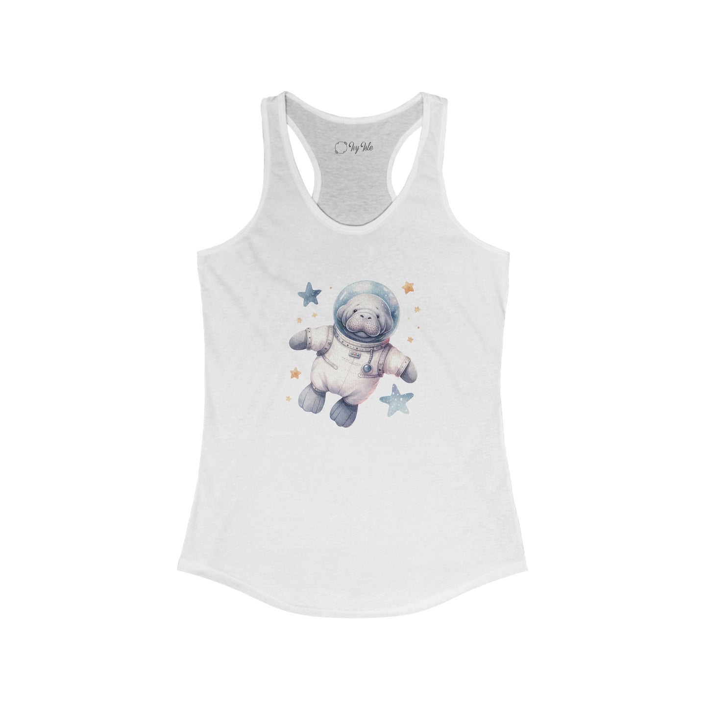 Manatee Astronaut Racerback Tank