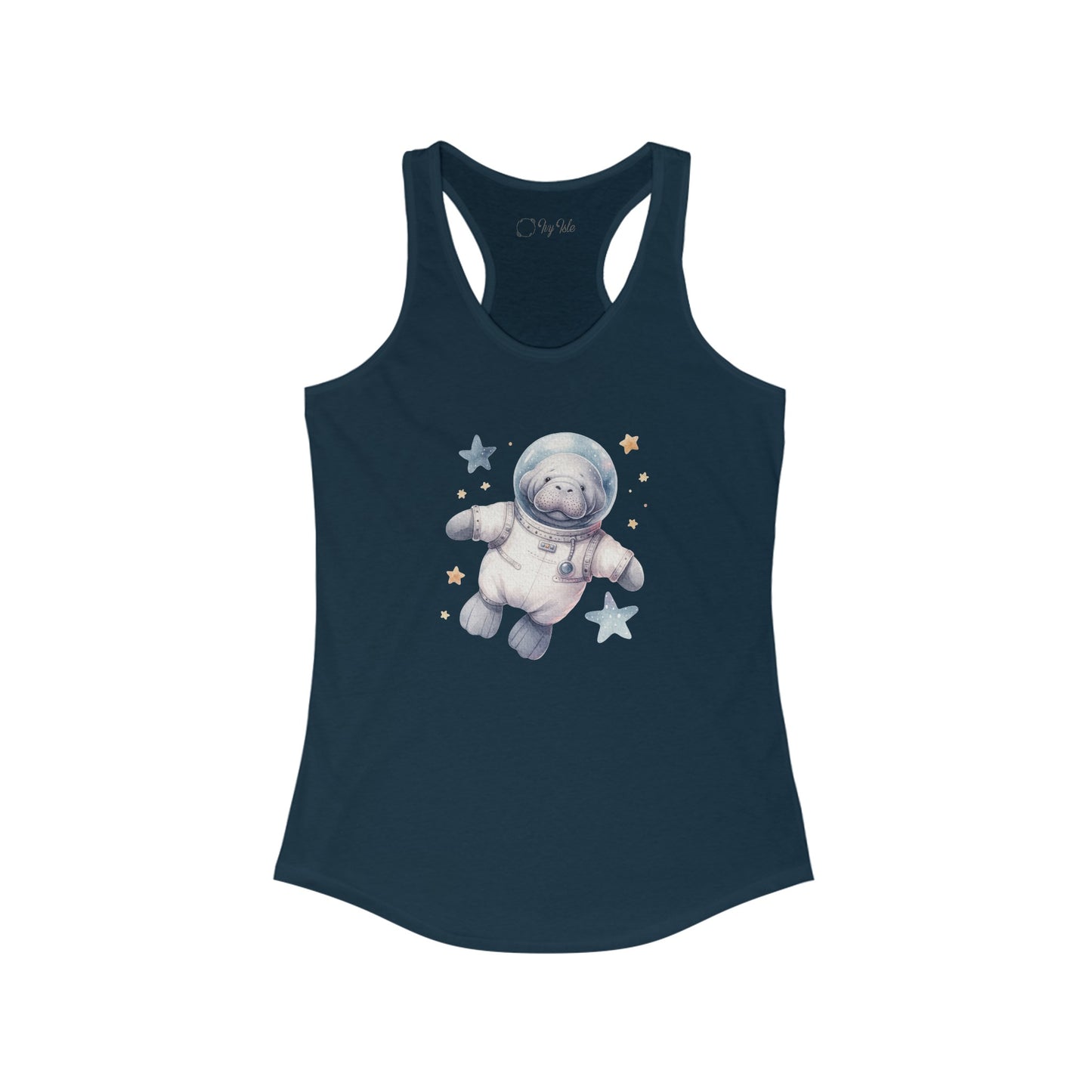 Manatee Astronaut Racerback Tank