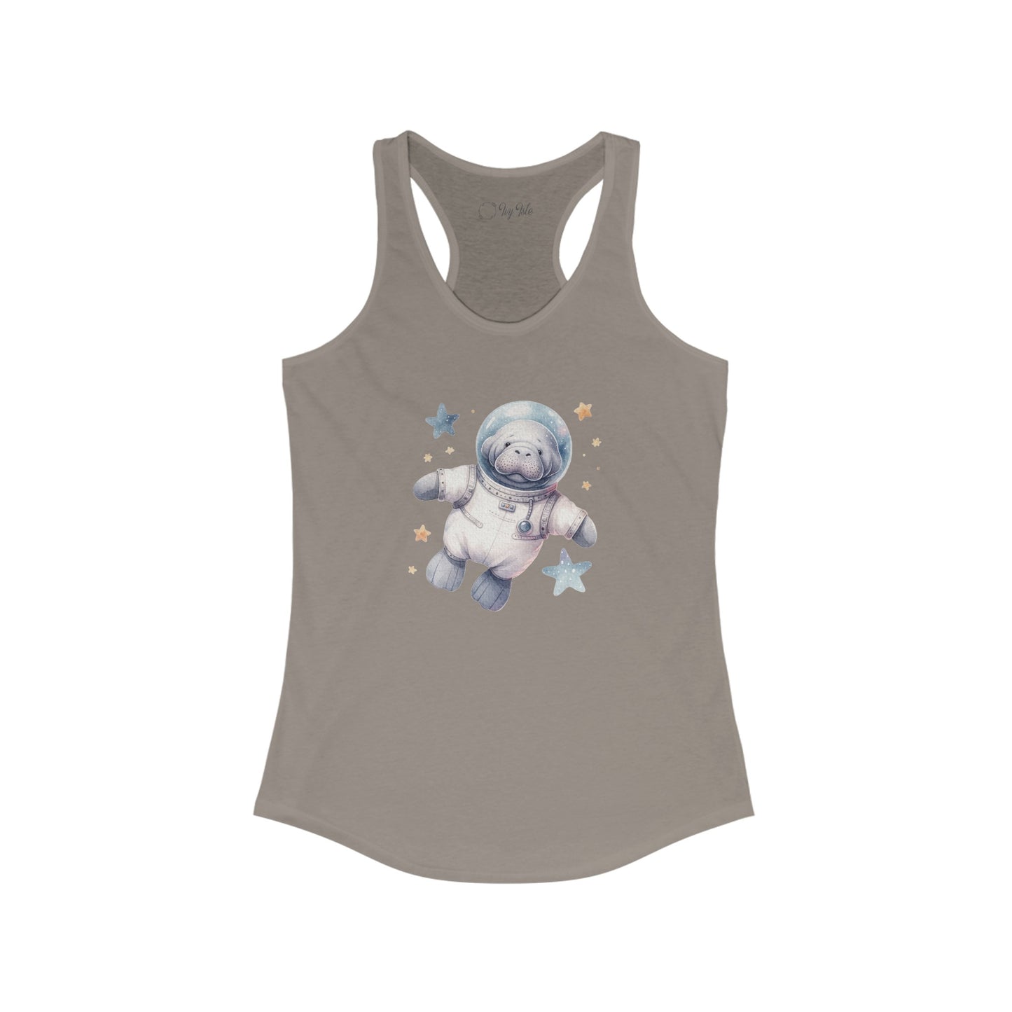 Manatee Astronaut Racerback Tank