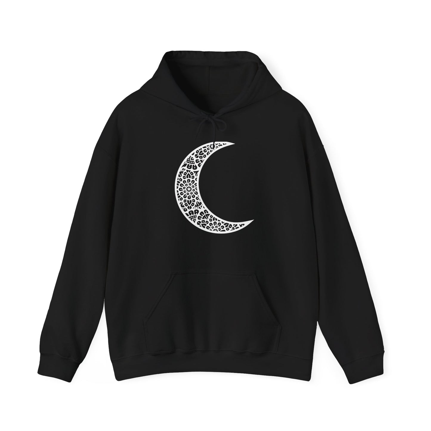 Mandala Moon Hooded Sweatshirt