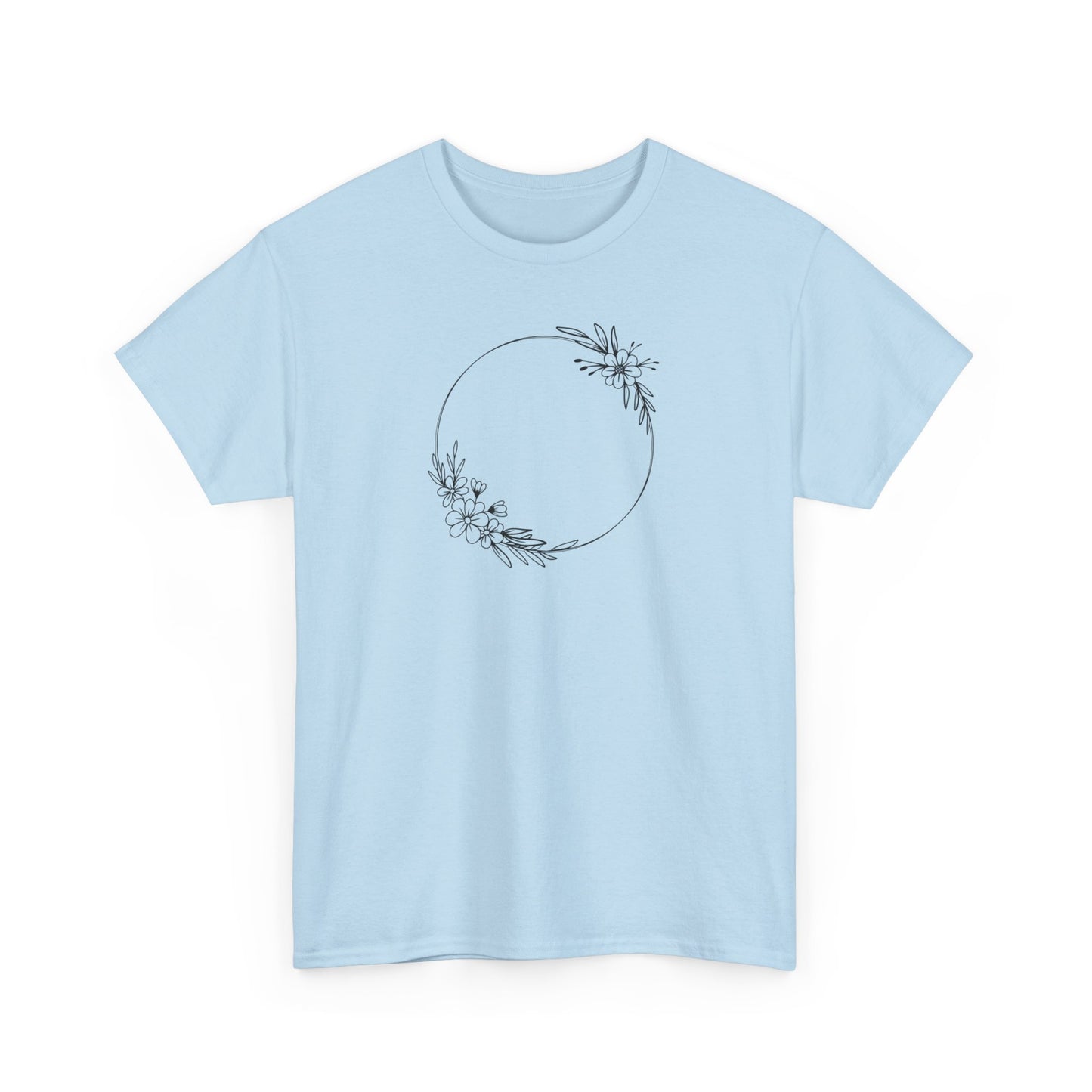 Double Floral Circle Short Sleeve Tee