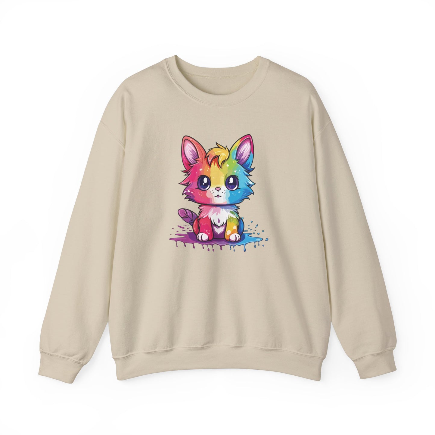 Rainbow Animated Cat Sweatshirt