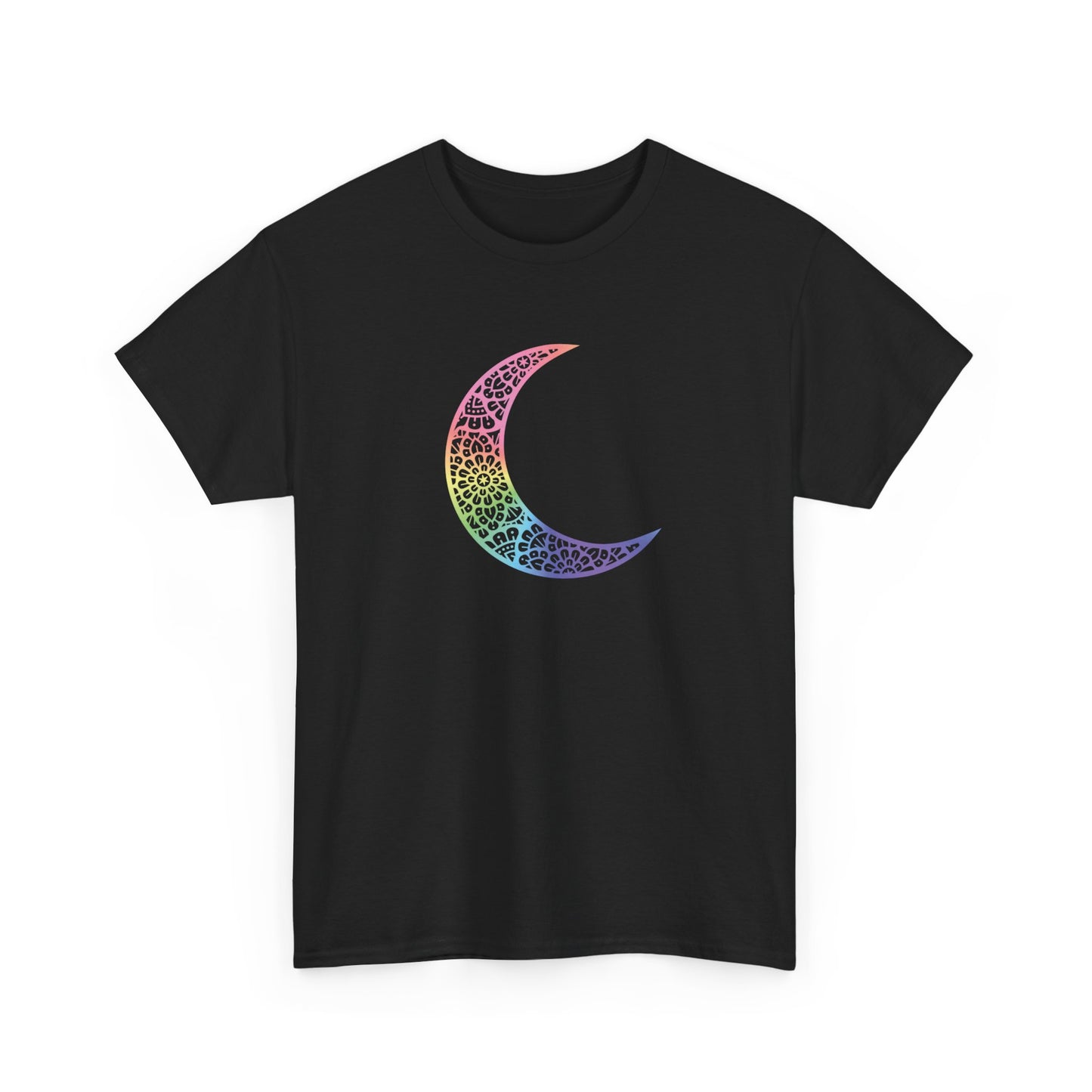 Colorful Mandala Moon Short Sleeve Tee