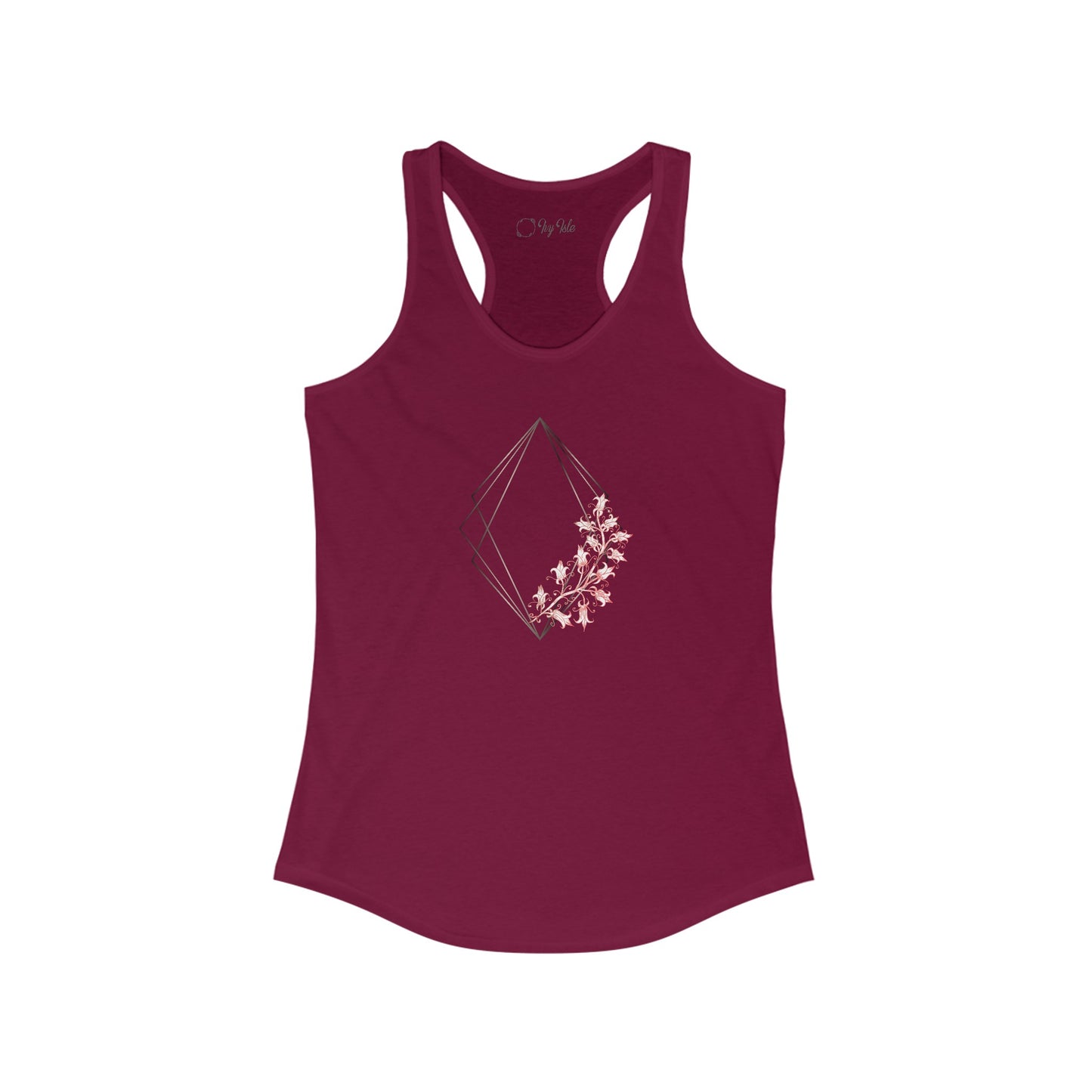 Floral Diamond Racerback Tank
