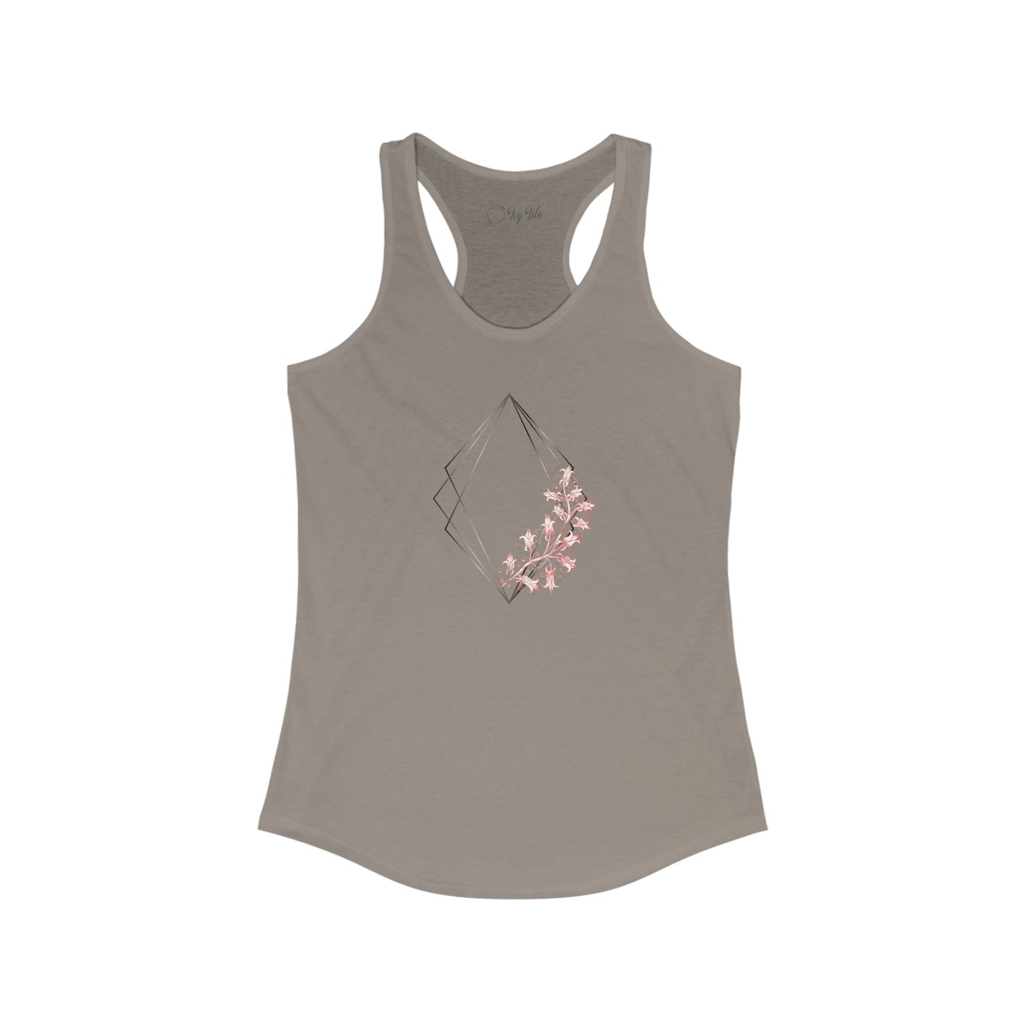 Floral Diamond Racerback Tank