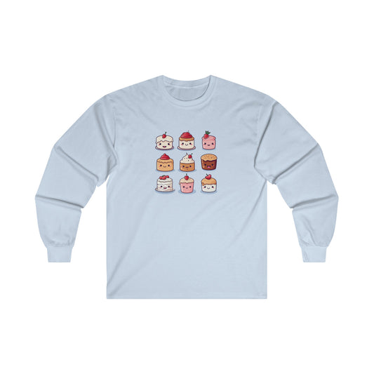Cute Cake Set Long Sleeve Tee