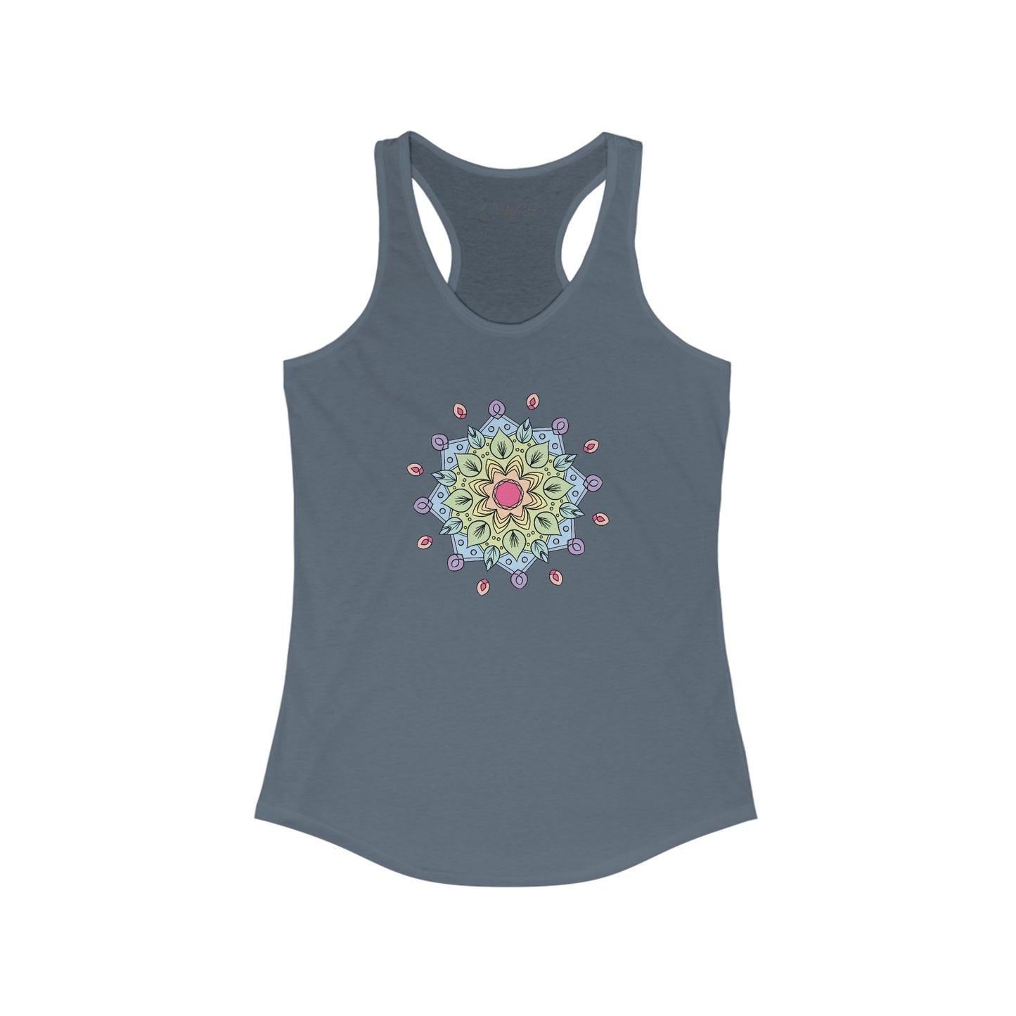 Colorful Mandala Racerback Tank (009)