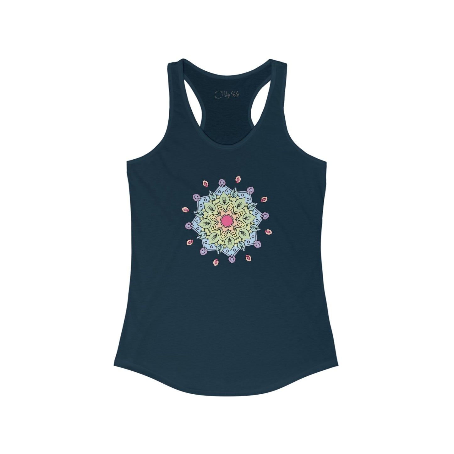 Colorful Mandala Racerback Tank (009)