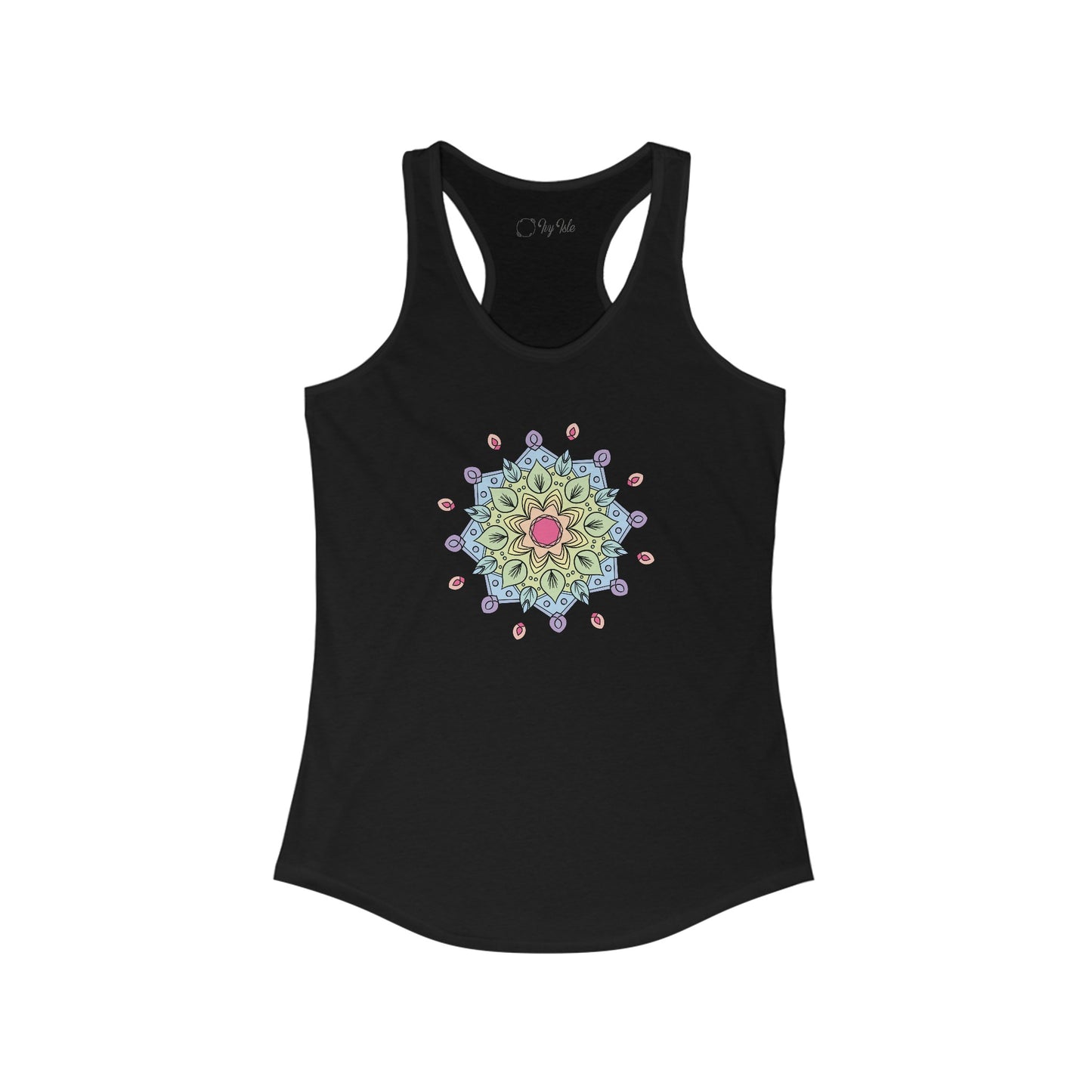 Colorful Mandala Racerback Tank (009)