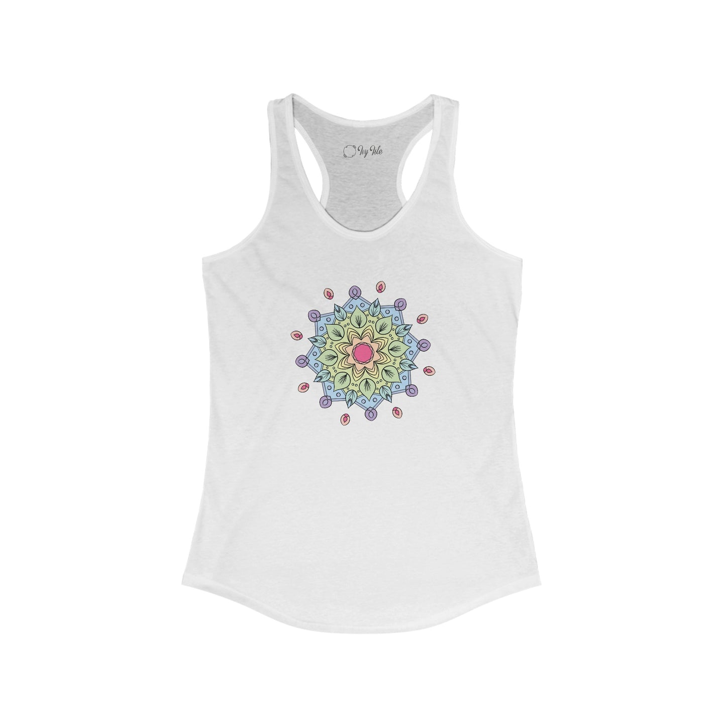 Colorful Mandala Racerback Tank (009)