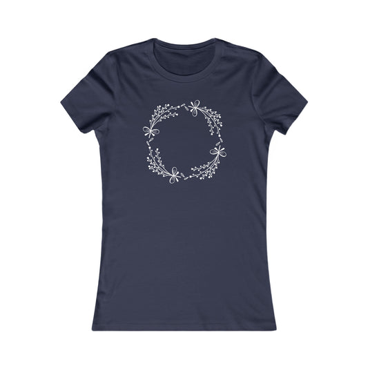 Mini Flowers Circle Fitted Tee