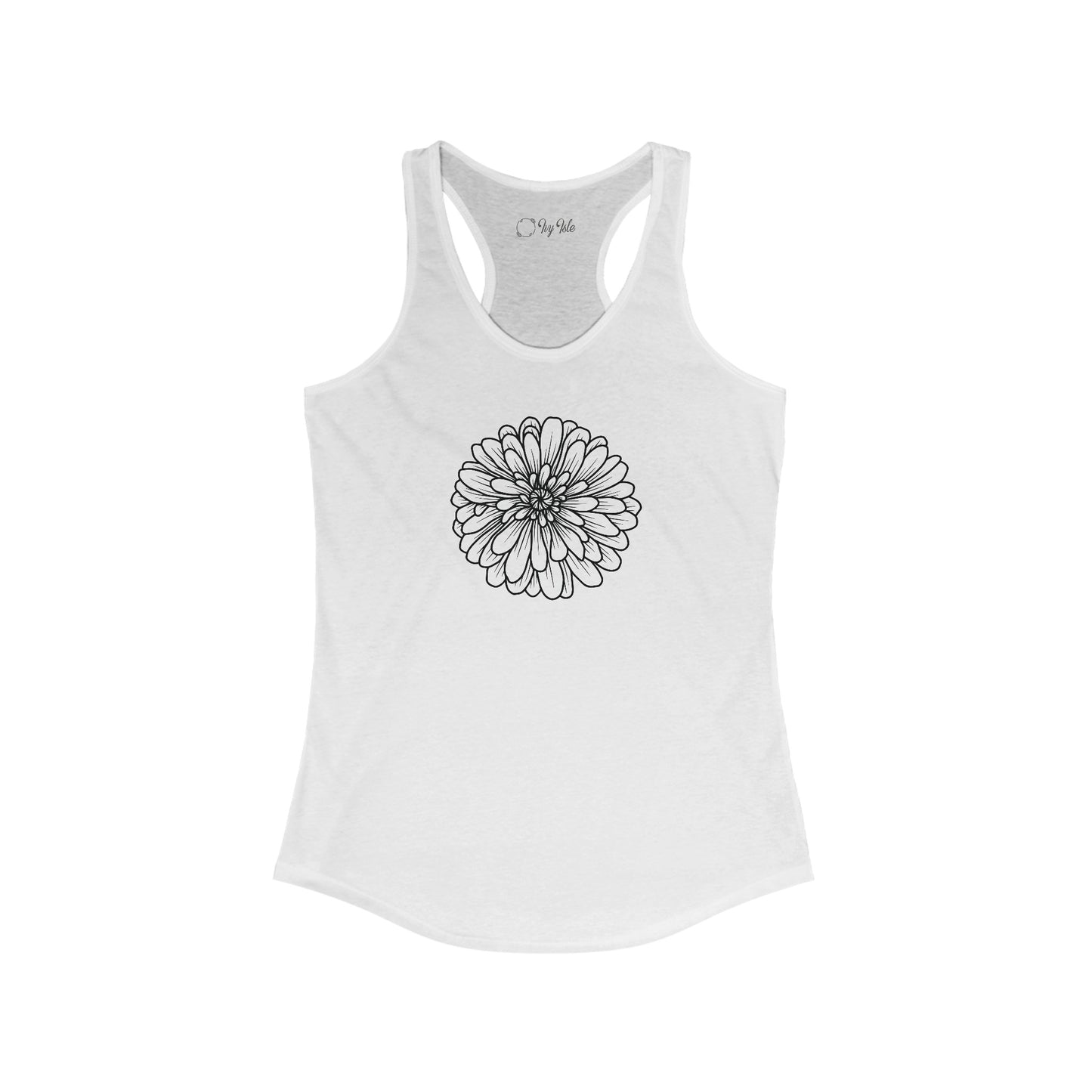 Flower Outline Racerback Tank