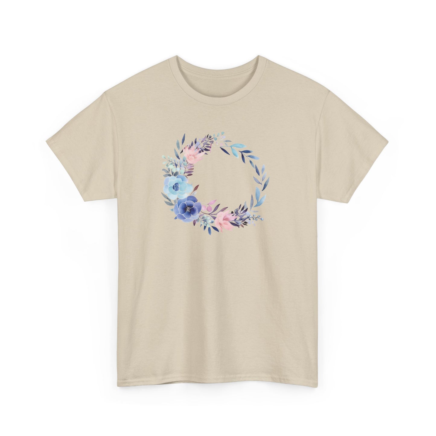 Watercolor Flower CircleShort Sleeve Tee