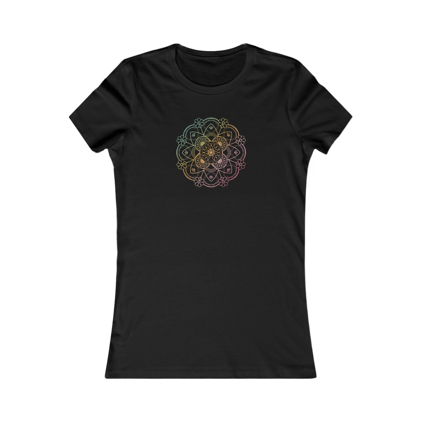 Colorful Mandala Fitted Tee (041)
