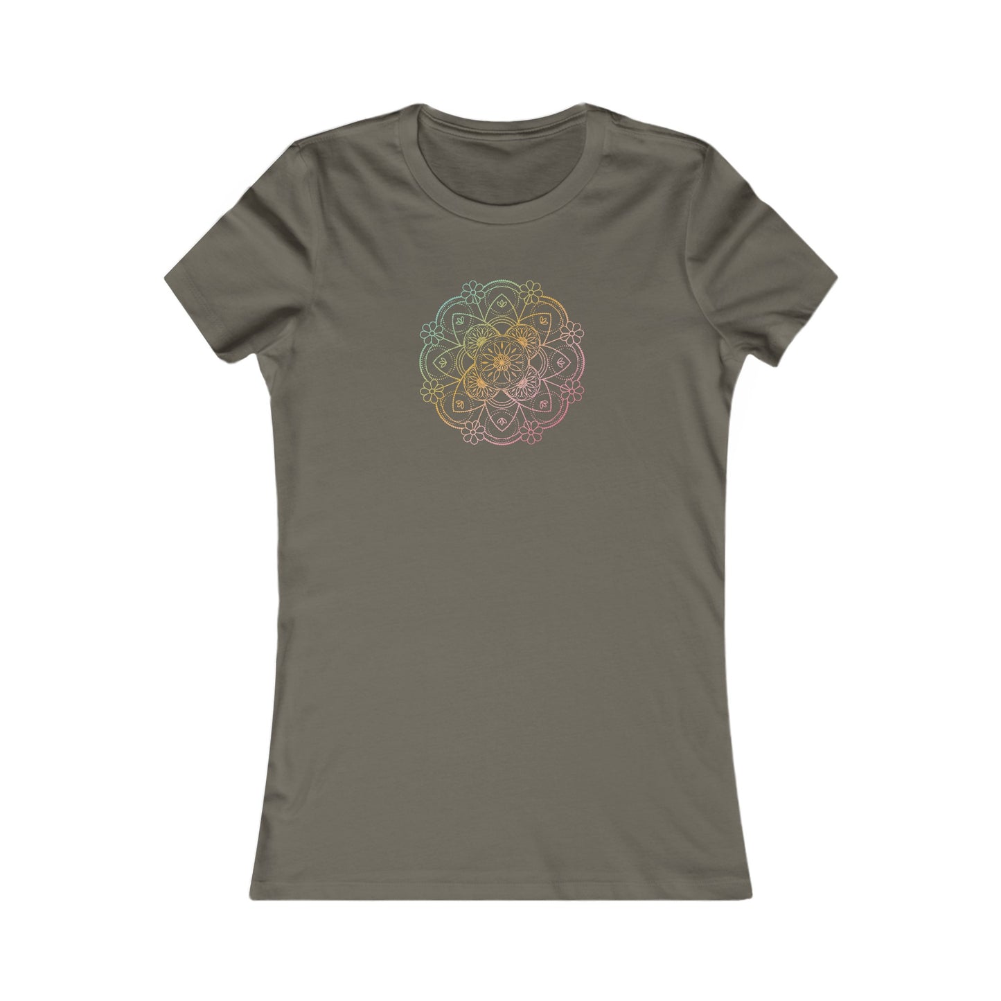 Colorful Mandala Fitted Tee (041)