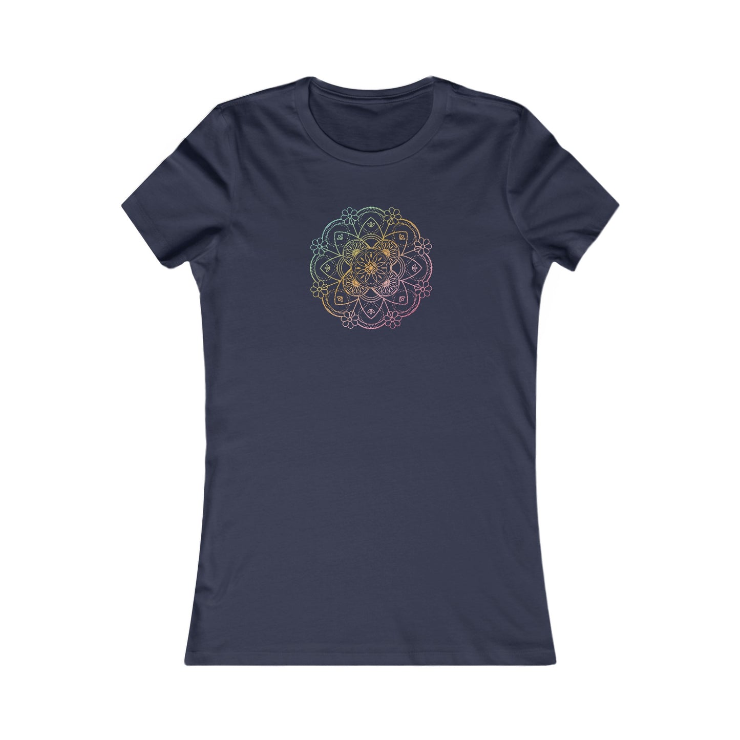 Colorful Mandala Fitted Tee (041)
