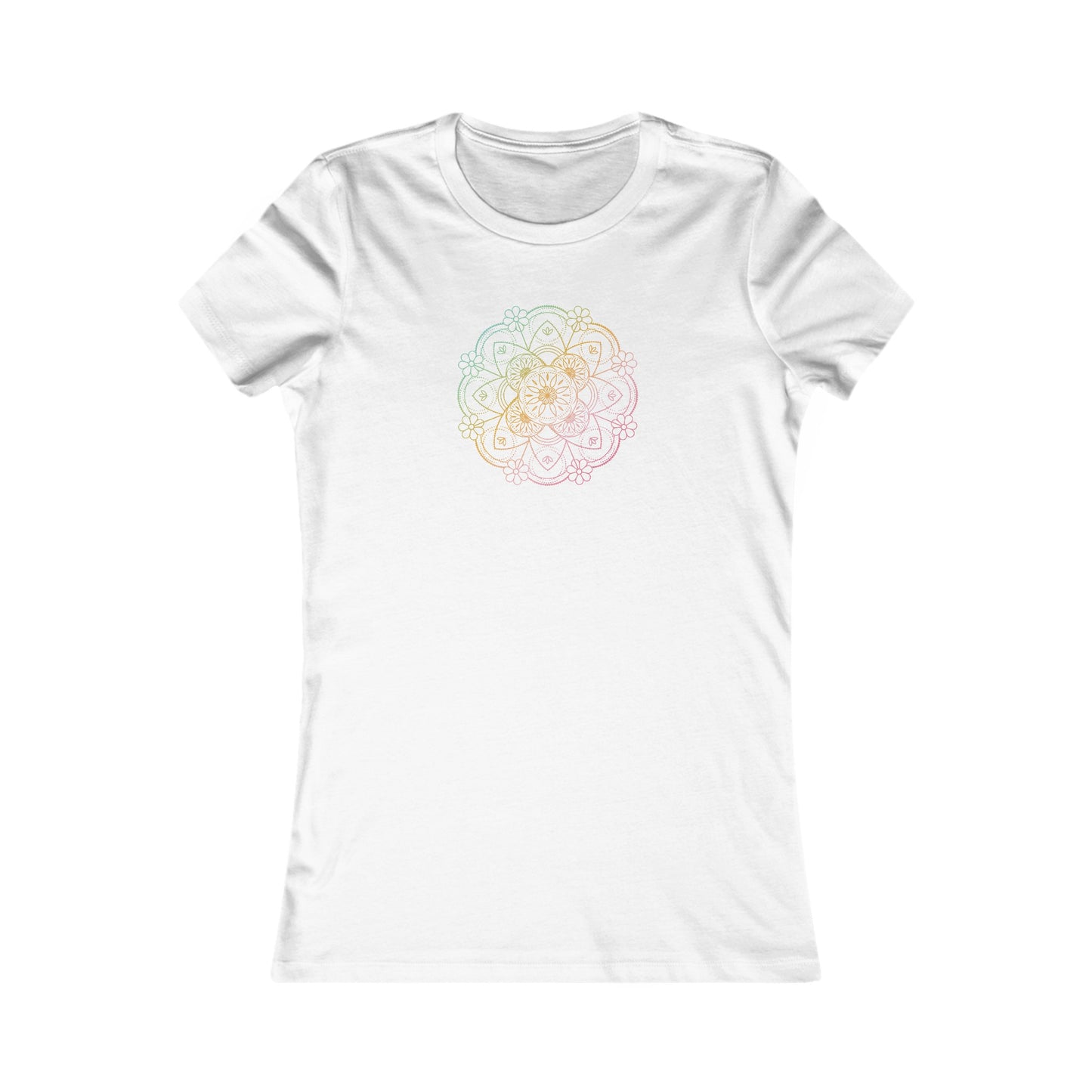 Colorful Mandala Fitted Tee (041)