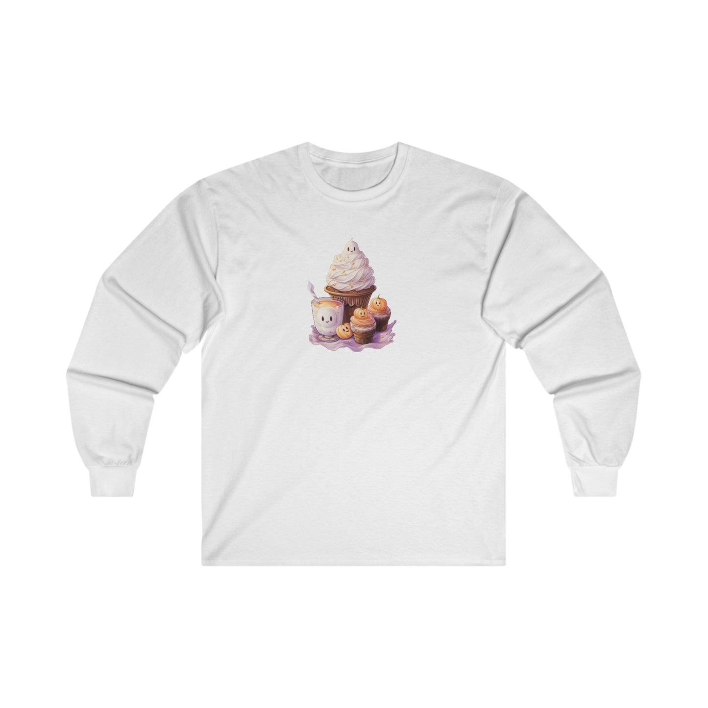 Cute Halloween Cupcakes Long Sleeve Tee