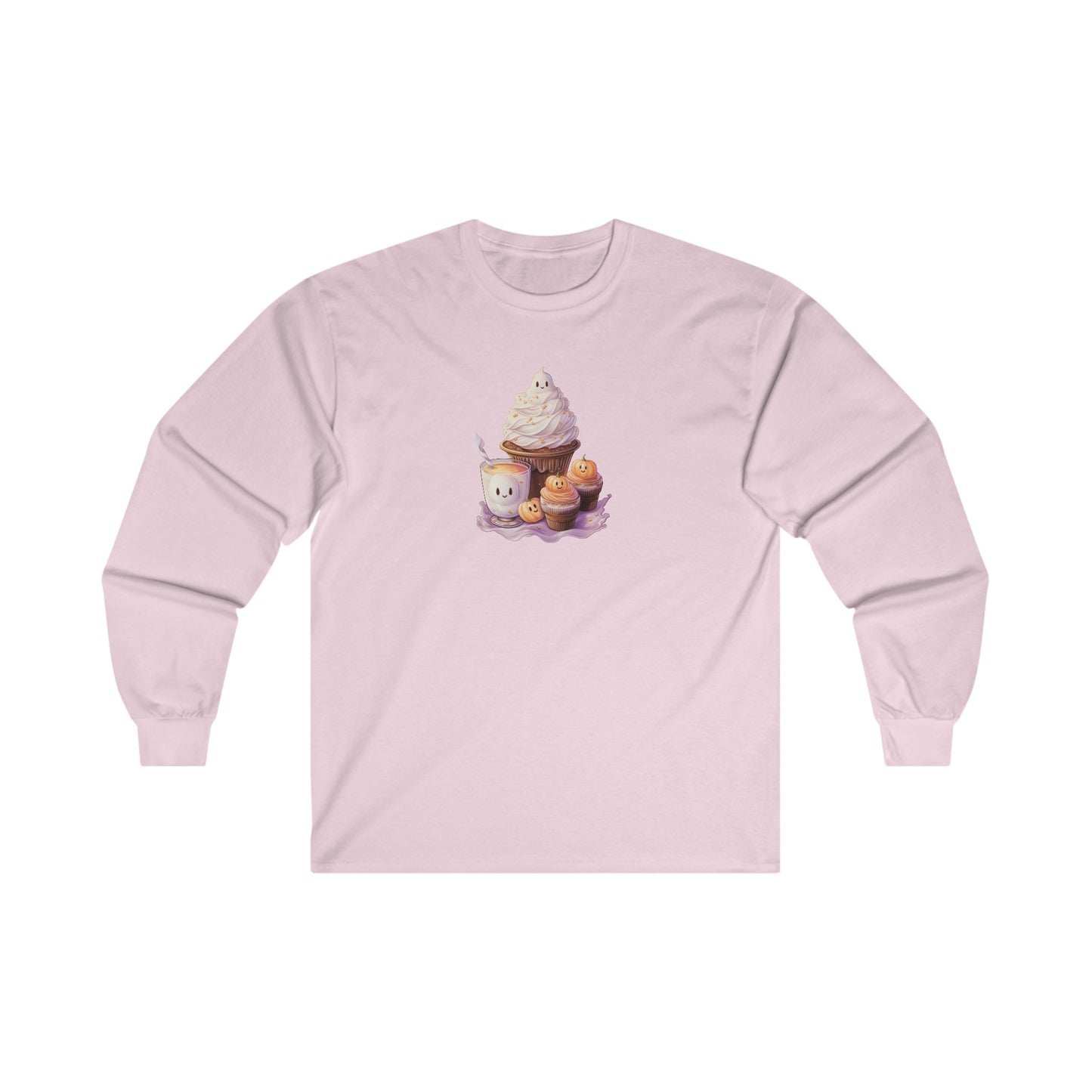 Cute Halloween Cupcakes Long Sleeve Tee